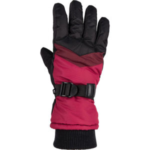 Willard SOLIA Dámské lyžařské rukavice, Vínová,Černá, velikost M