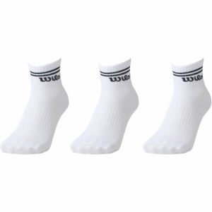 Wilson 3PP MENS QUARTER Pánské ponožky, bílá, velikost 43-46